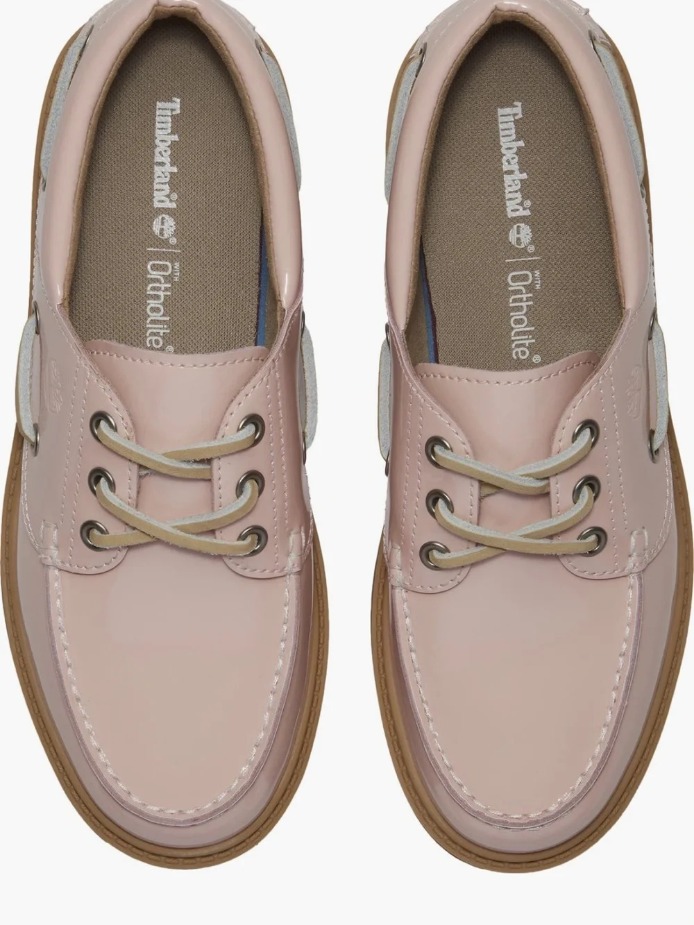 Timberland Pink Patent Platform Boat Shoes